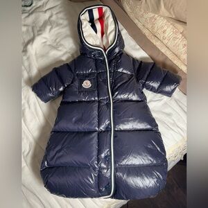Moncler Navy Blue Puffer Coat for Kids